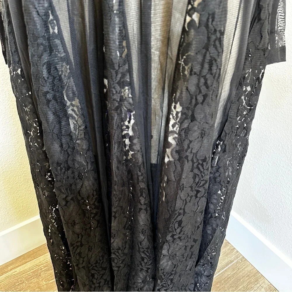 We Are Hah x Free People Mama C Lace Mesh Goth Maxi Boho Dress in Size XS - Picture 5 of 7